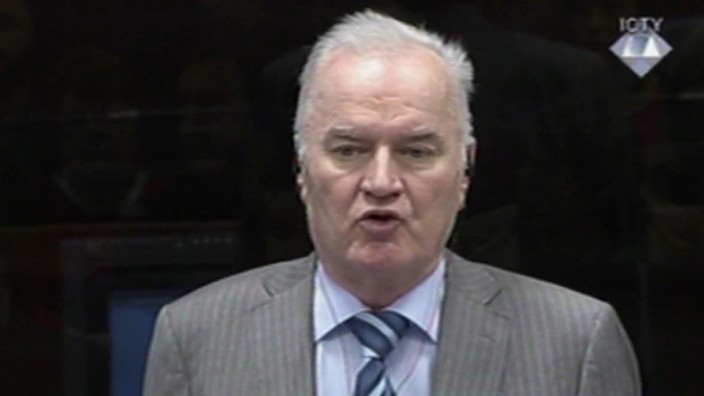 UN-Tribunal zu Srebrenica: Schmähte das Gericht als "satanisch": Ex-General Ratko Mladic.