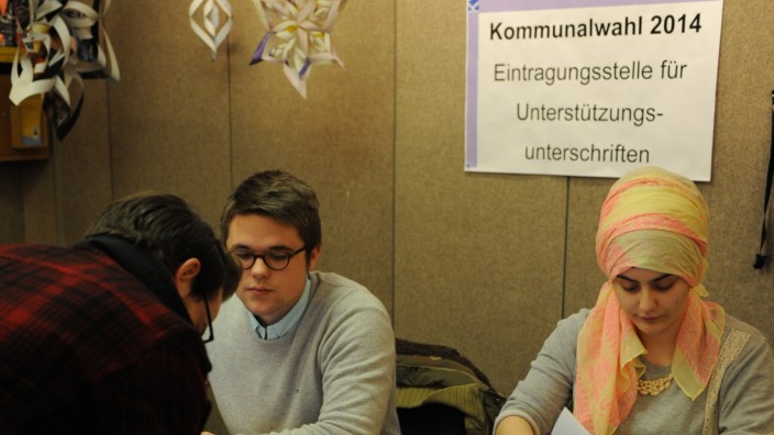 Kommunalwahl in München: Die Bürgerinformation im Rathaus ist eine der Stellen, in denen die Unterstützer der kleinen Parteien noch bis zum Montag unterschreiben können.