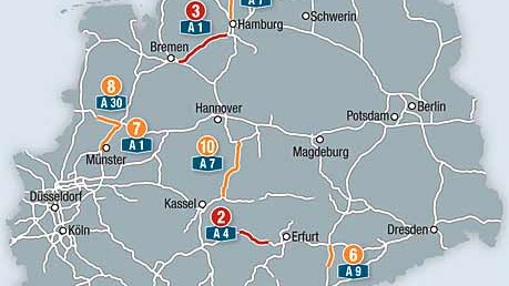 Privatsache Autobahn: Reparaturbedürftig und auf vielen Strecken überlastet: Deutschlands Autobahnnetz bedarf Investitionen, die der Bund allein nicht mehr leisten kann und will.