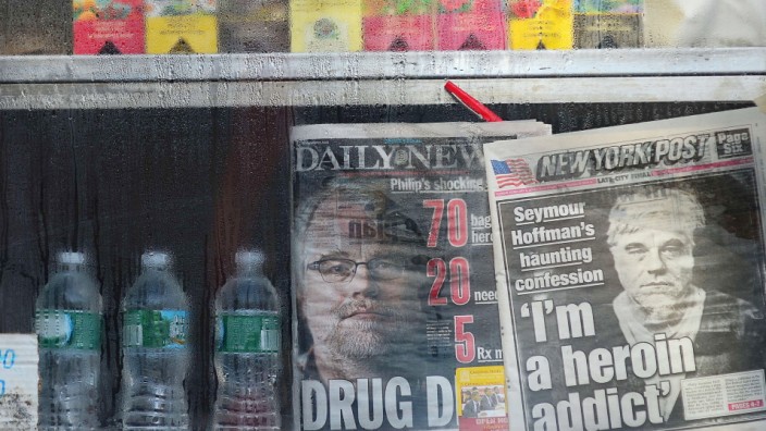 Alltagsdroge Heroin: New Yorker Zeitungen berichten am Dienstag nach dem Tod des Schauspielers Philip Seymour Hoffman von dessen Bekenntnis zu seiner Drogensucht, erst wenige Wochen zuvor