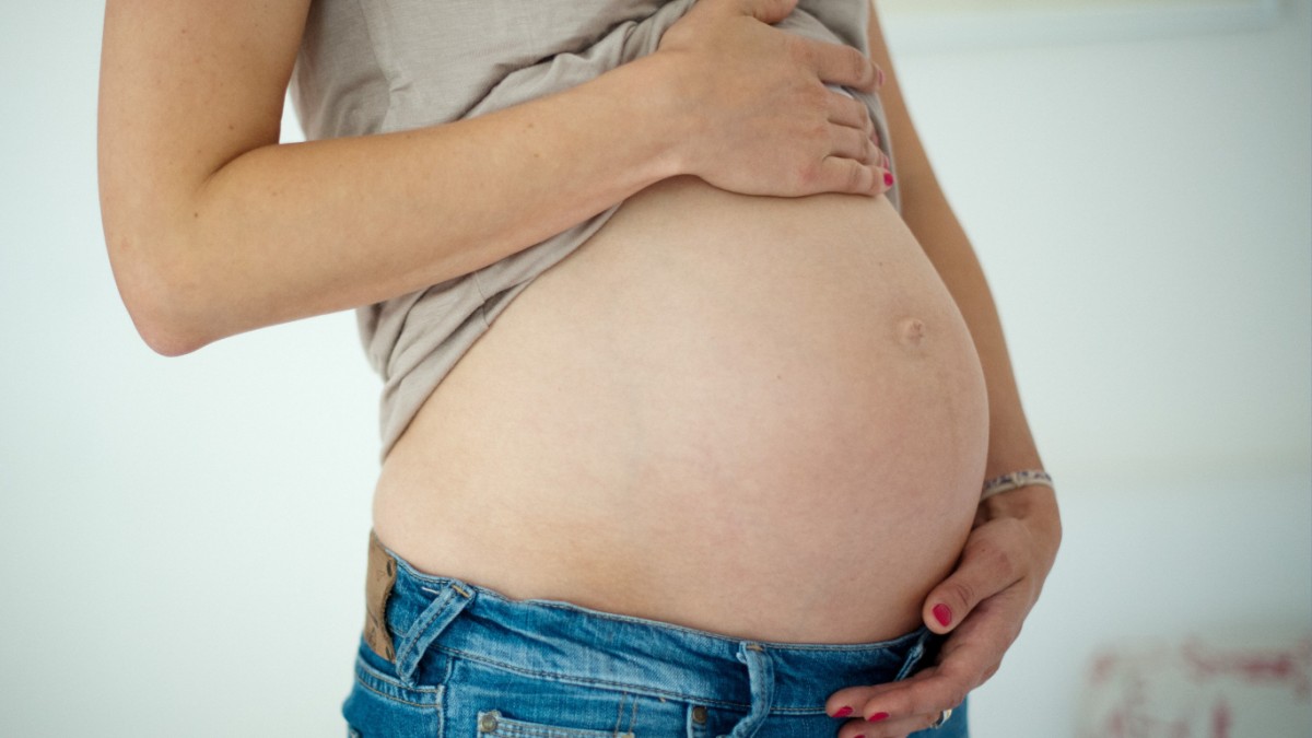 Bauch nicht dicker schwanger frau Wachstumsverlauf des