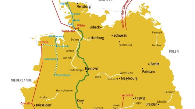 Stromkorridore in Deutschland