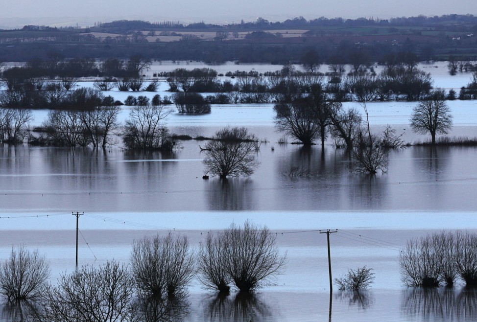 BESTPIX Flood Misery Continues On the Somerset Levels As More Rain Is Forecast