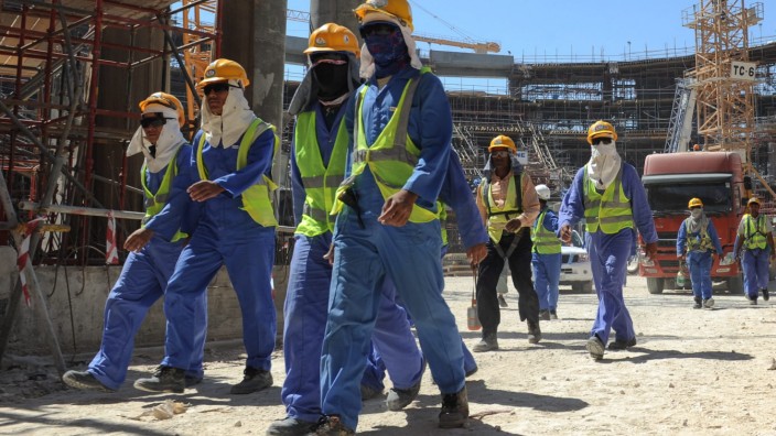 Bauarbeiter in Katar