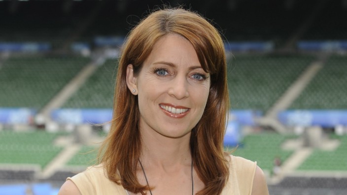 Monica Lierhaus während der Fußball-EM 2008