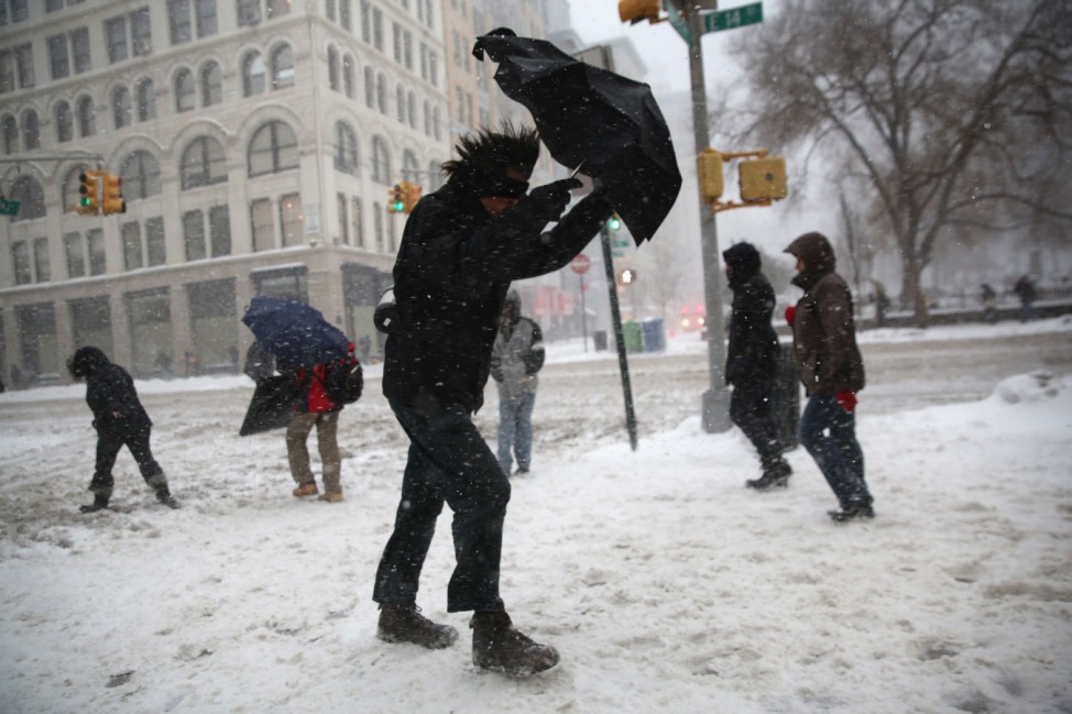 Winter Storm Dumps More Snow On New York City