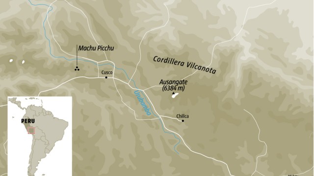 Karte Peru Anden Chillca