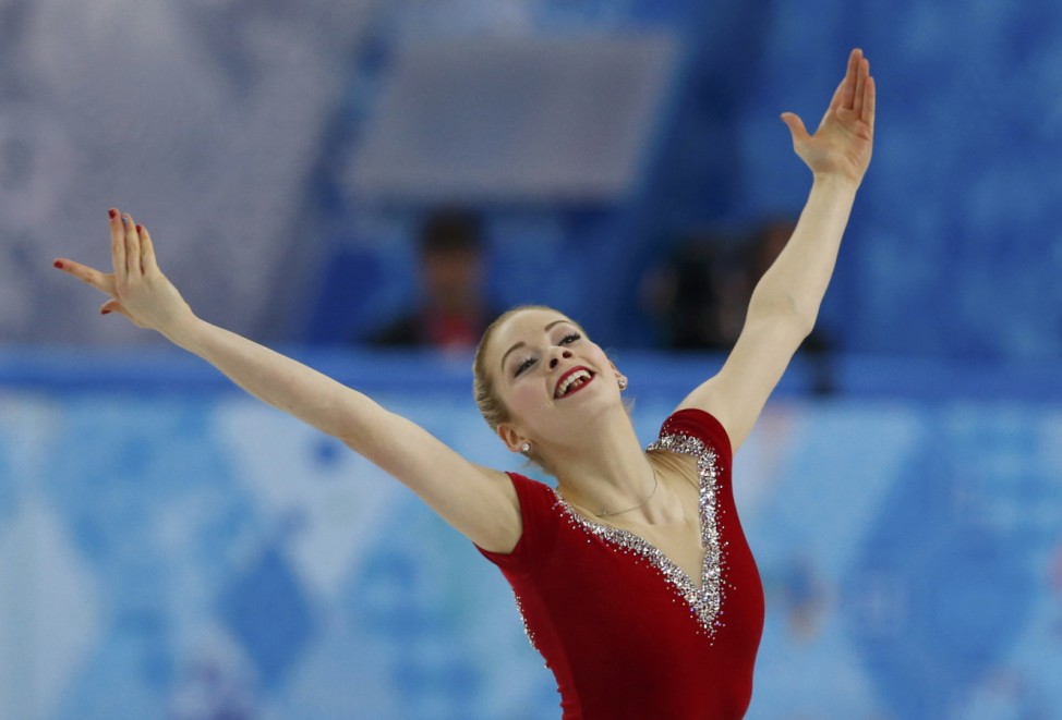 Gracie Gold competes during the figure skating women's short program at the 2014 Sochi Winter Olympics