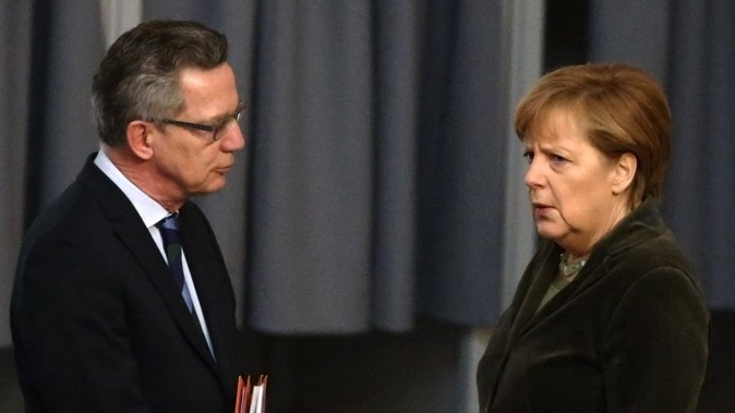Angela Merkel und Thomas de  Maizière