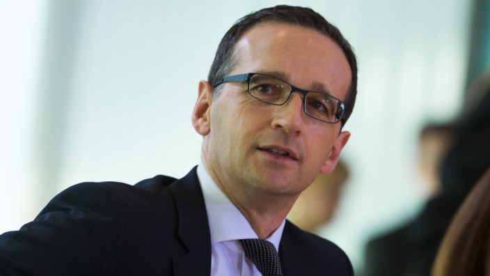 German Justice Minister Heiko Maas attends a cabinet meeting at the Chancellery in Berlin