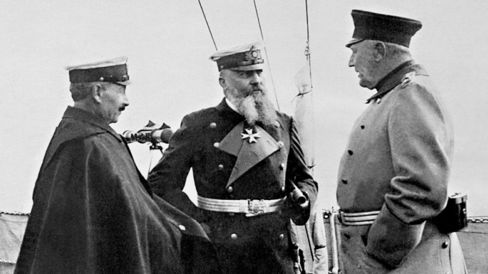 Wilhelm II., Alfred von Tirpitz und Helmuth von Moltke, 1912 Erster Weltkrieg