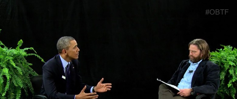 Barack Obama mit Zach Galifianakis