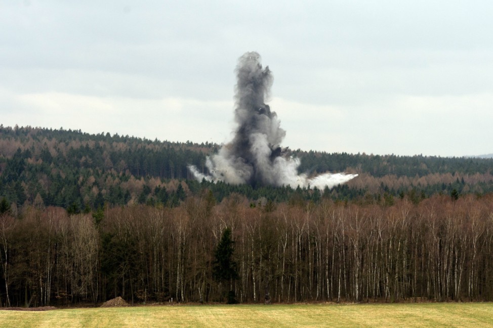 Fliegerbomben in Dippoldiswalder Heide
