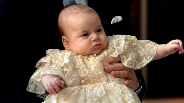 Britisches Königshaus: Wird von einer Vollzeit-Nanny betreut: Baby Prinz George.