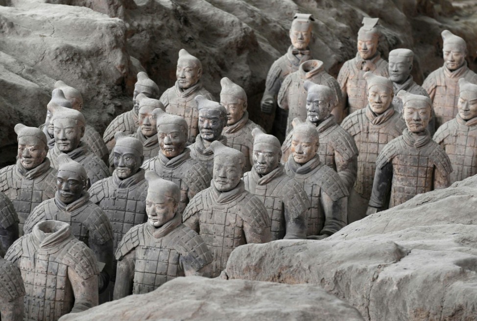 Terra Cotta Armee Tonsoldat China Terrakotta Krieger Kaiser Qin 22 cm Serie 