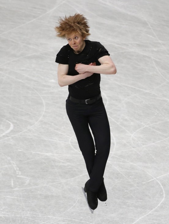 Canada's Kevin Reynolds competes during the men's short program at the ISU World Figure Skating Championships in Saitama