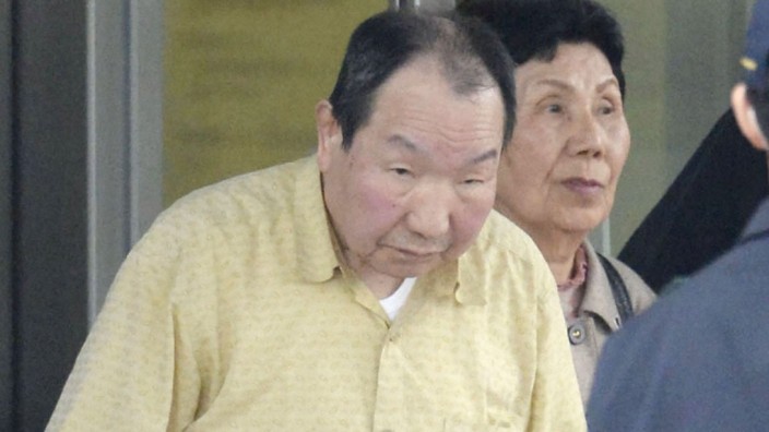 Death row inmate Iwao Hakamada is released from Tokyo Detention House in Tokyo