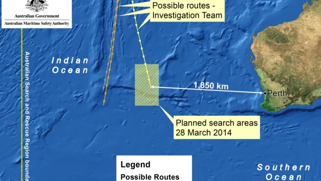 Search Area For MH370 Shifts Closer To Australian Coast