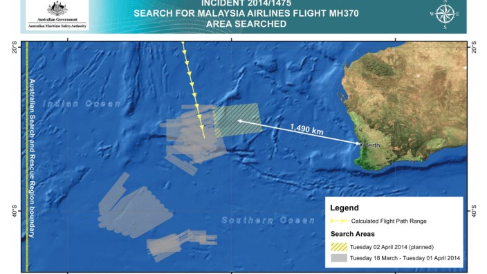 search for missing plane MH370