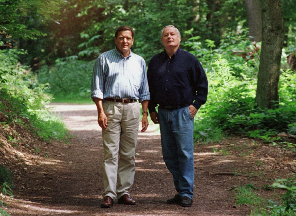 Gerhard Schröder und Oskar Lafontaine, 1997