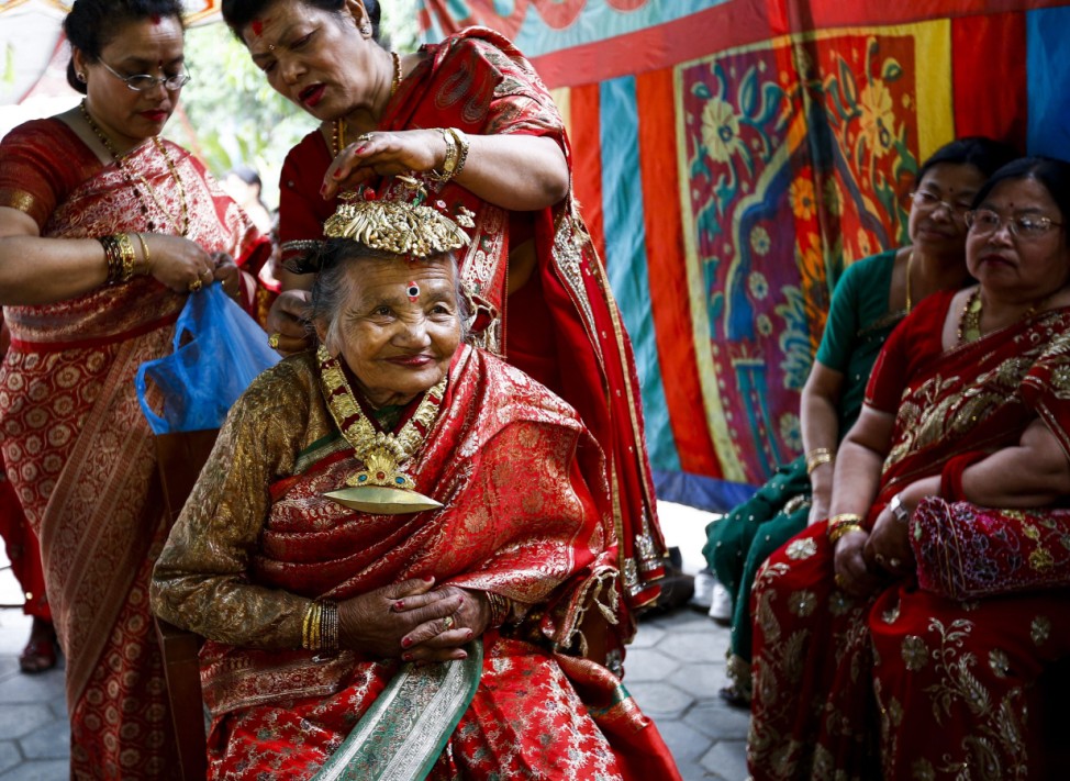 Kumari Manandhar is prepared for Janku tradition