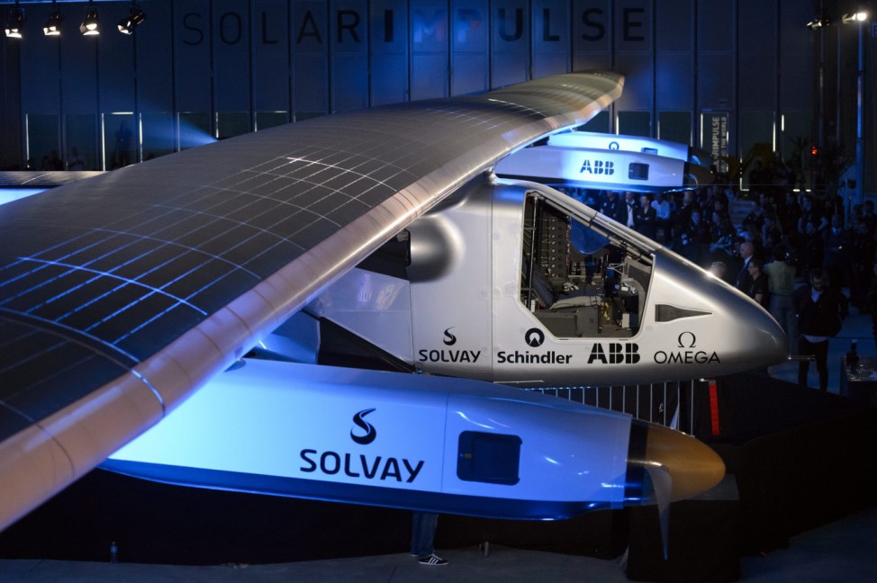 Solar Impulse2 plane presented in Payerne