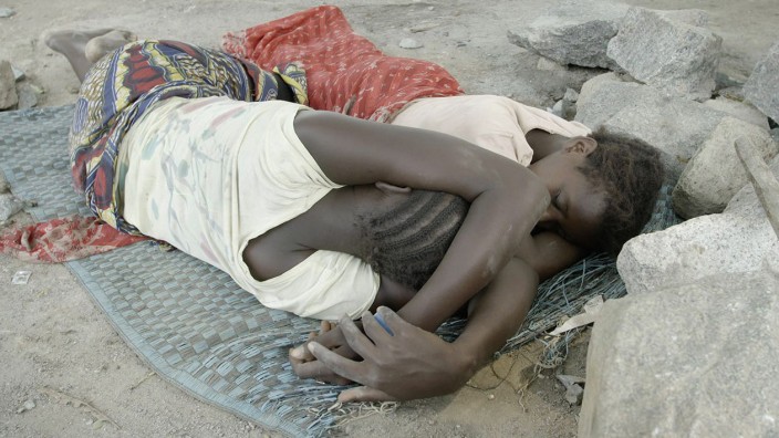 Schlafende - in Galabun, Sierra Leone