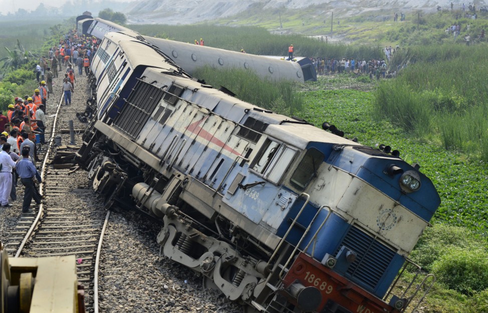 Train derailment in India leaves 45 passengers injured