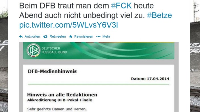 Technischer Fehler: DFB schreibt Bayern vorab ins Pokal-Finale