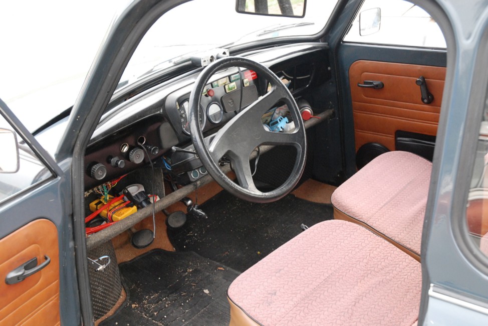 Der Innenraum eines Trabant 601.