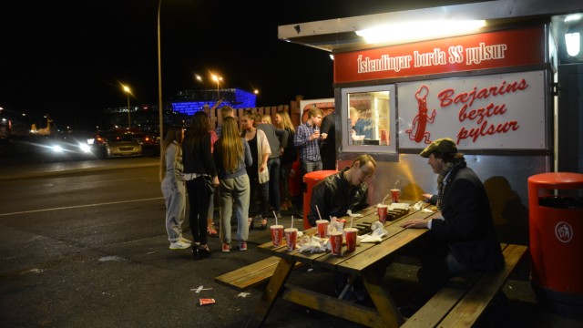 Hot-Dog-Stand in Reykjavík