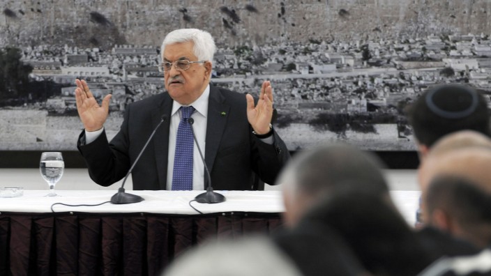 Nahost-Friedensverhandlungen: Offenbar frustriert von den Friedensgesprächen: Palästinenserpräsident Mahmud Abbas in Ramallah.