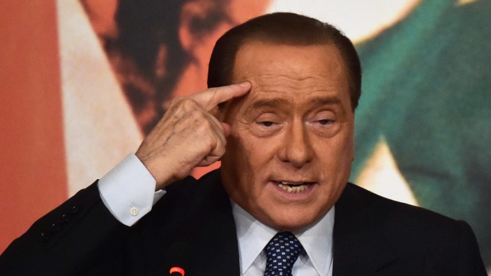 Silvio Berlusconi Rom Italien Ex-Premier KZ Deutsche