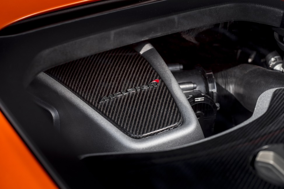Der Motor des McLaren 650S Spider