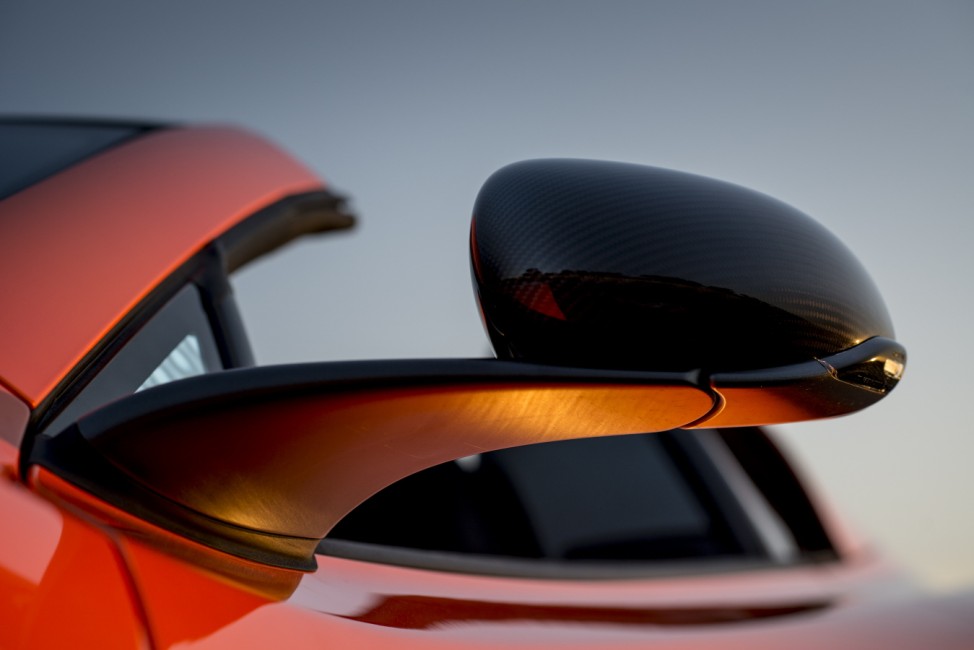 Die Außenspiegel des McLaren 650S Spider