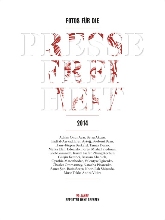 "Fotos für die Pressefreiheit 2014" Cover