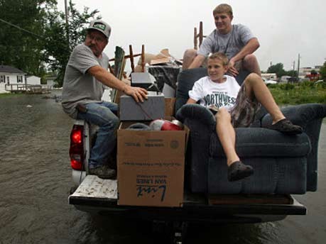 Überschwemmung USA AP