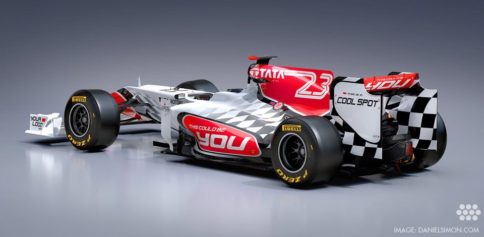 Das HRT F111 Design von Daniel Simon für die Formel-1-Saison 2011
