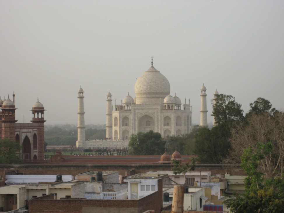 Taj Mahal, Agra, Indien, Aussicht vom Lucky Guest House