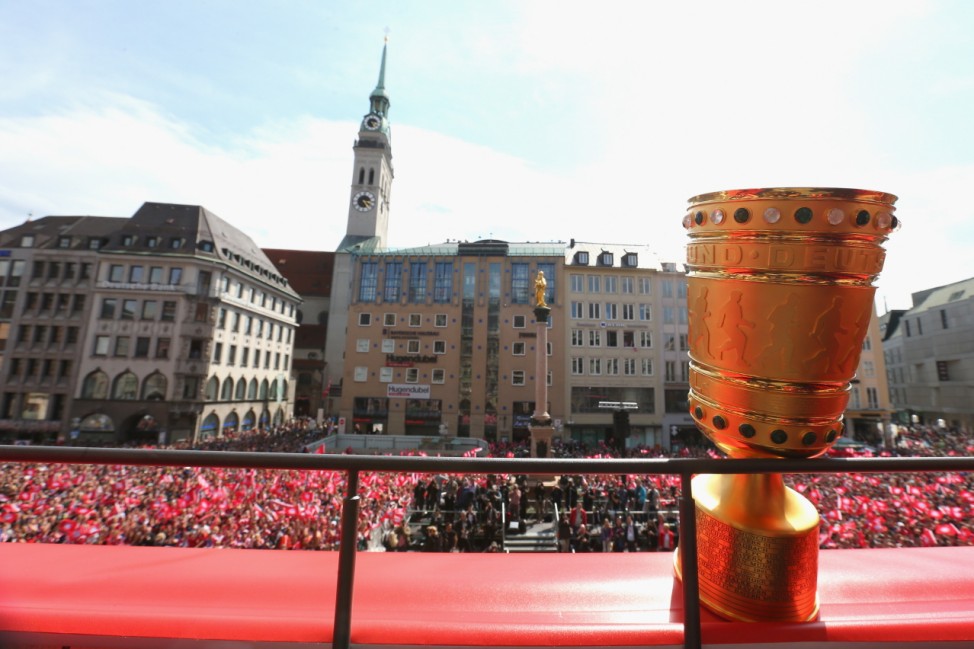 FC Bayern Muenchen Celebrate Winning The DFB Cup
