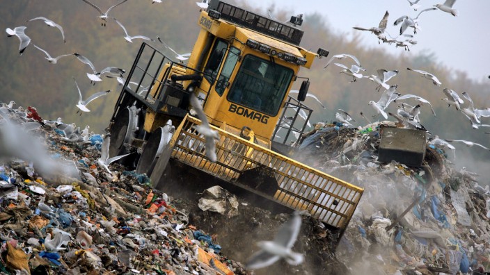 Müllentsorgung auf der Deponie Ihlenberg