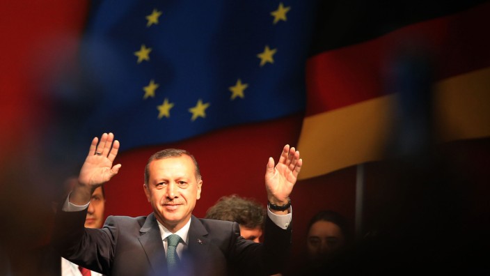Türkischer Ministerpräsident Erdogan in Köln