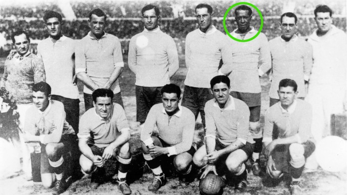Fußball WM Uruguay 1930 First Cup Winners