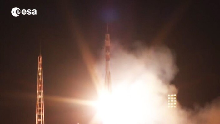 Start von Alexander Gerst in Baikonur: Take-Off der Sojus-Rakete