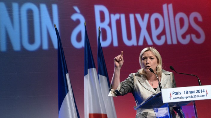 Populisten in Europa: Marine Le Pen bei einer Wahlkampfrede für den rechtsradikalen Front National.