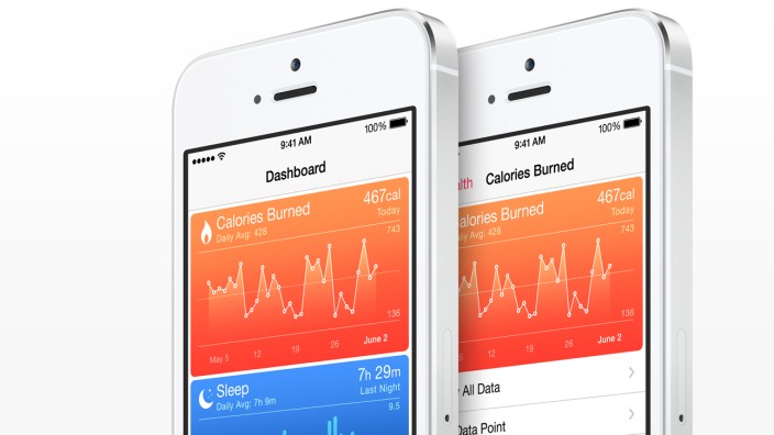 Alle Neuheiten von der Apple-Entwicklerkonferenz WWDC: Die Fitness-App "Healthkit"