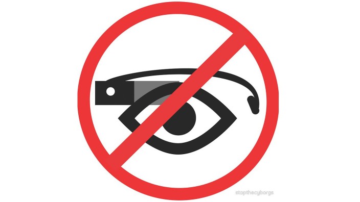Privatsphäre: Logo von Julian Oliver gegen Google Glass