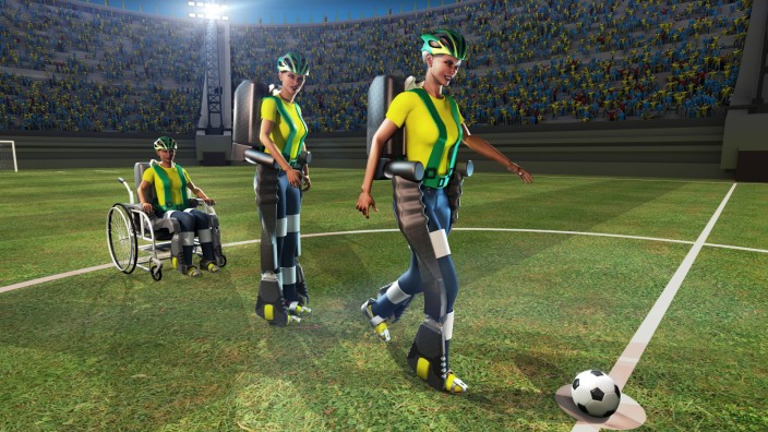 Neuroforschung: Roboterfußball: So stellen sich die Forscher den Anstoß in Brasilien vor