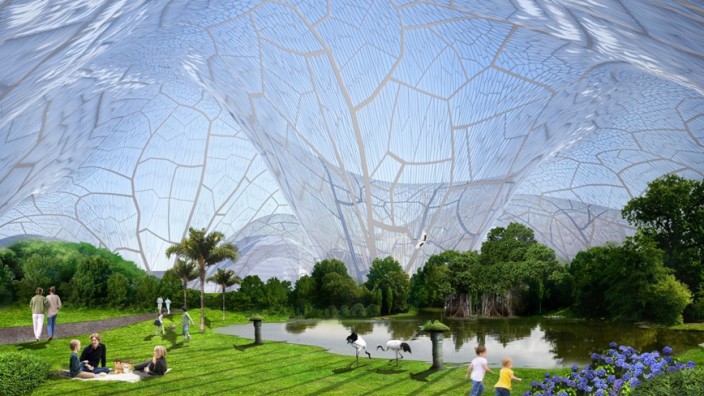 Umweltschutz: Projekt "Bubbles" - ein künstliches Zelt für Peking