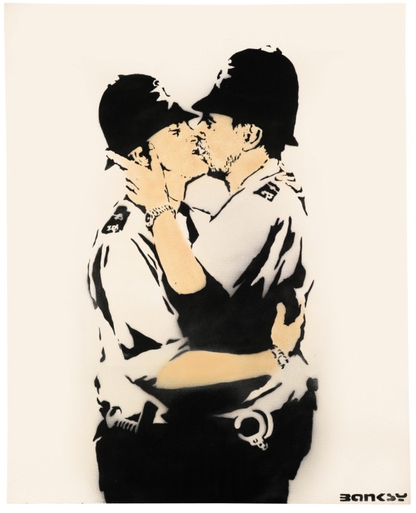 Kissing Coppers, Künstler: Banksy